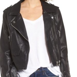 Blank NYC Faux Leather Crop Moto Jacket
